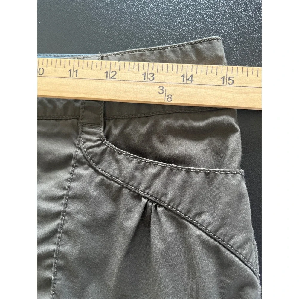 REI Womens Olive Green Embroidered Utility Skirt Size 2‎ Cargo Hiking Outdoor